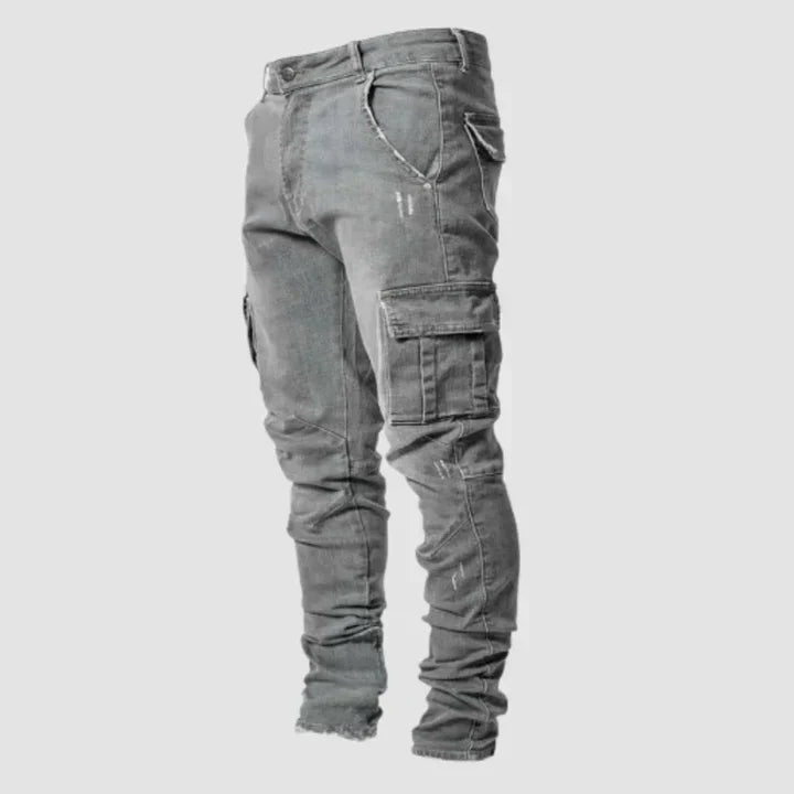 Pantalones vaqueros cargo de corte entallado para hombre
