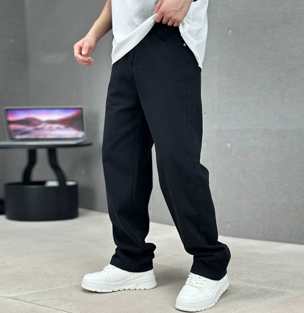 Pantalones vaqueros elegantes de corte recto