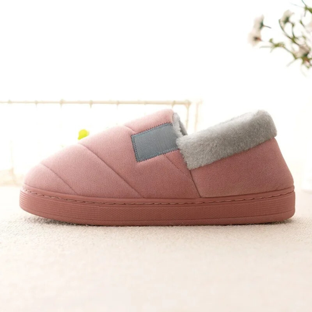 Pantuflas antideslizantes de pelo para hombre