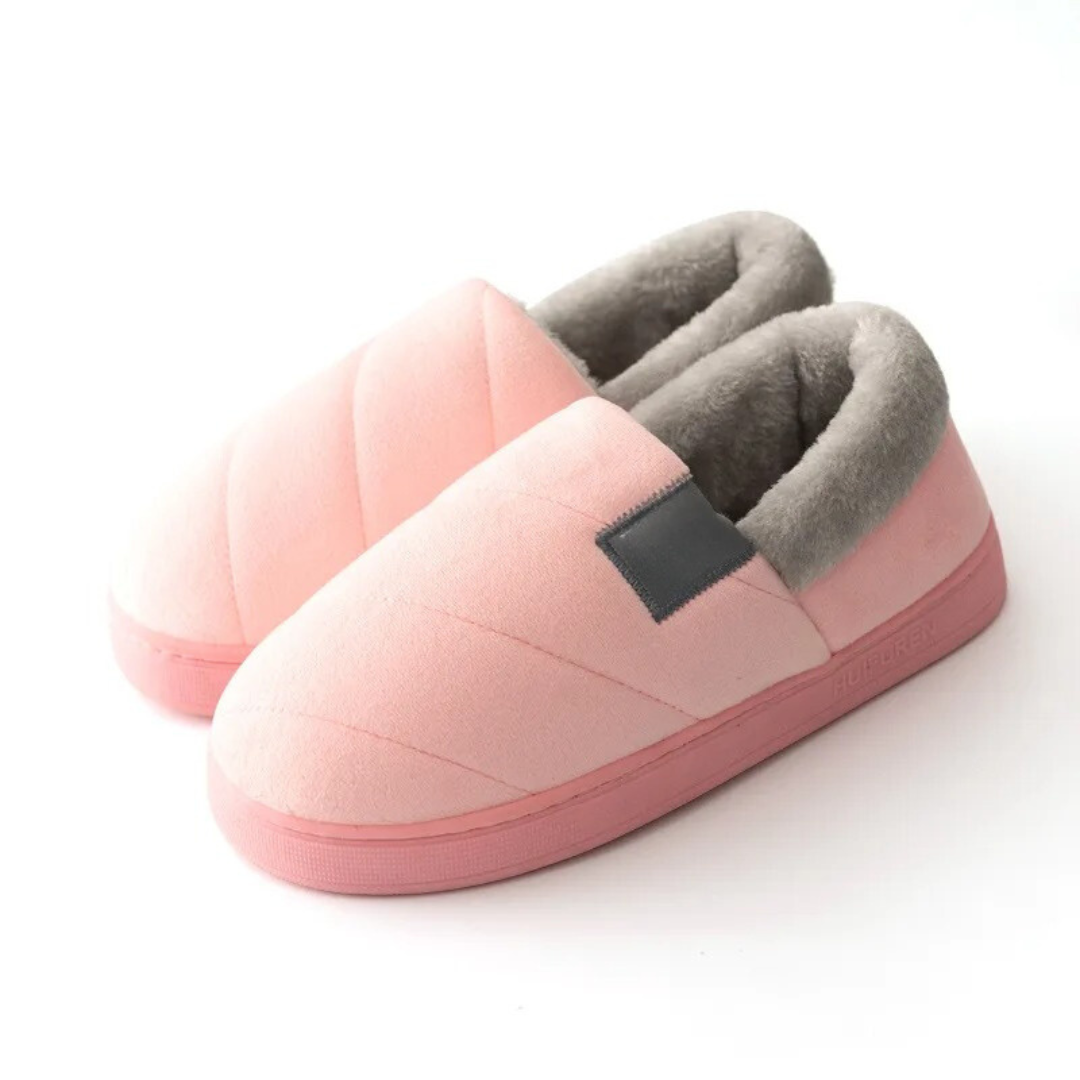 Pantuflas antideslizantes de pelo para hombre