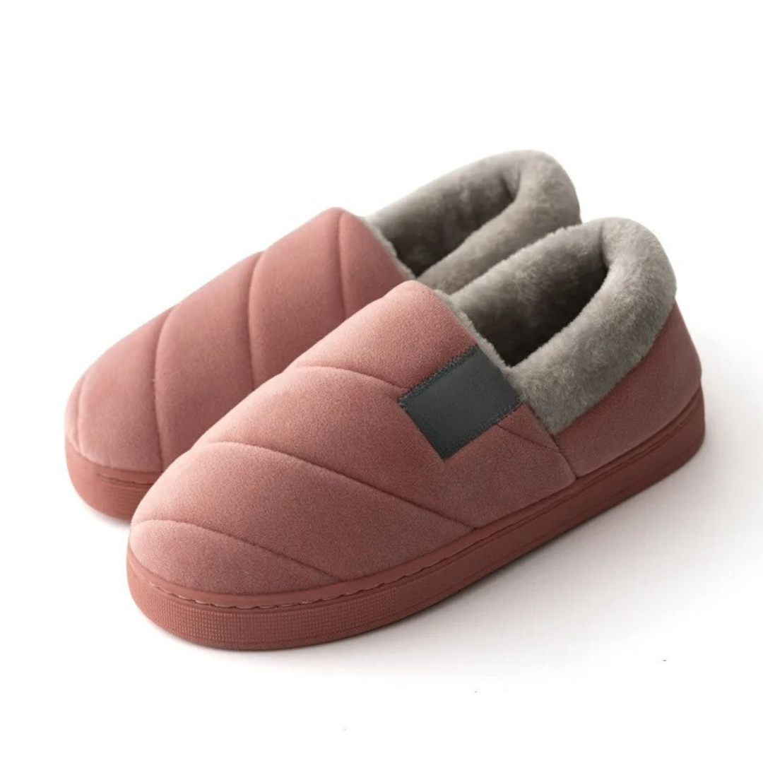 Pantuflas antideslizantes de pelo para hombre