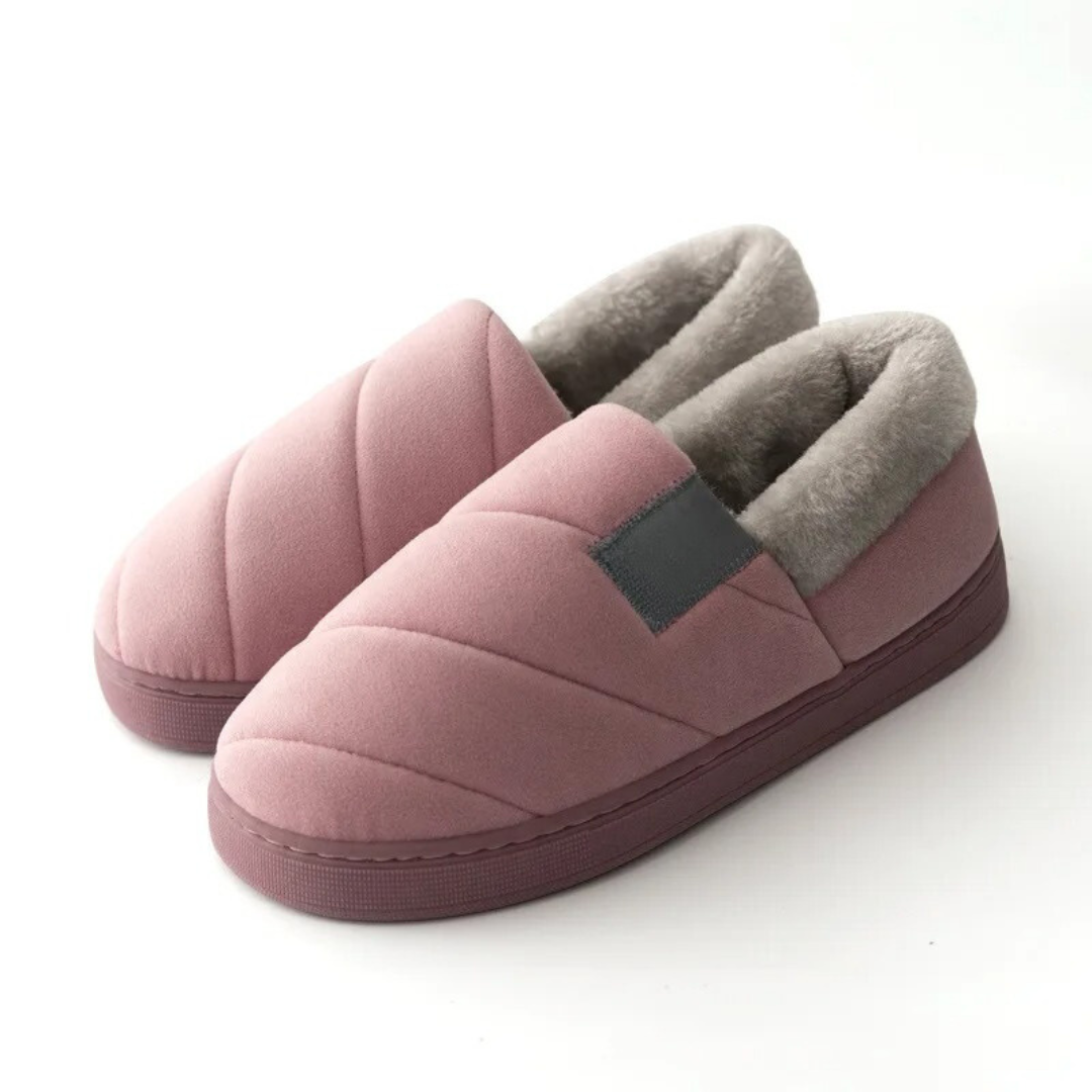 Pantuflas antideslizantes de pelo para hombre