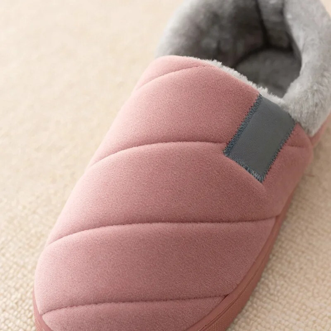 Pantuflas antideslizantes de pelo para hombre