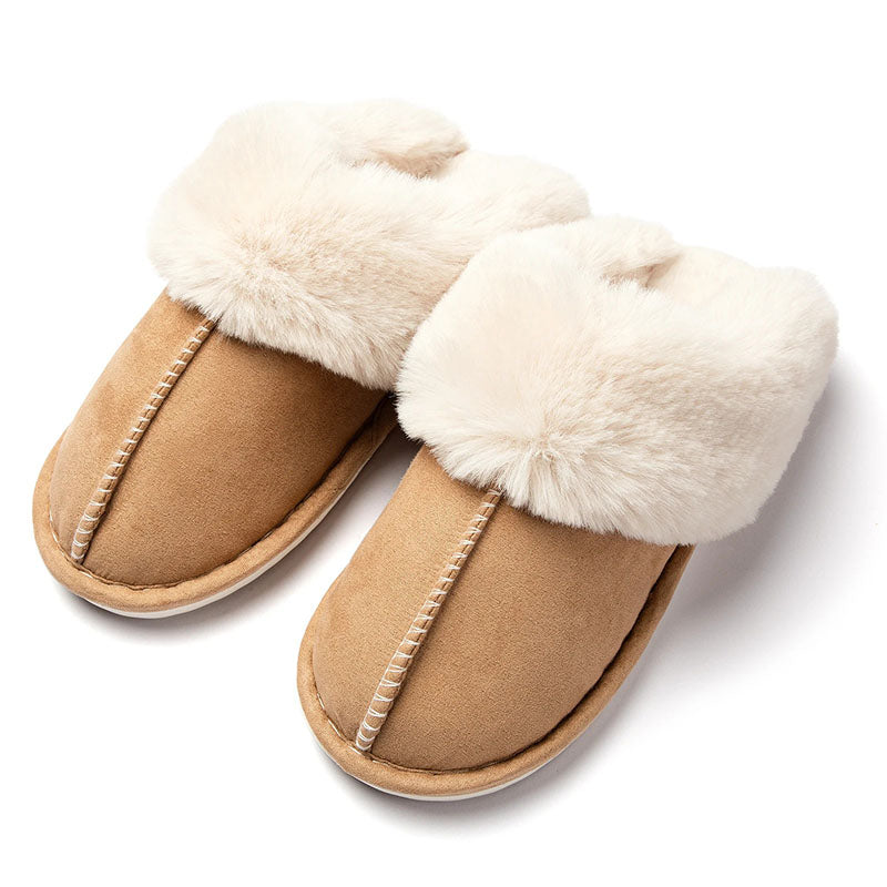 Pantuflas cálidas con forro suave y suela antideslizante