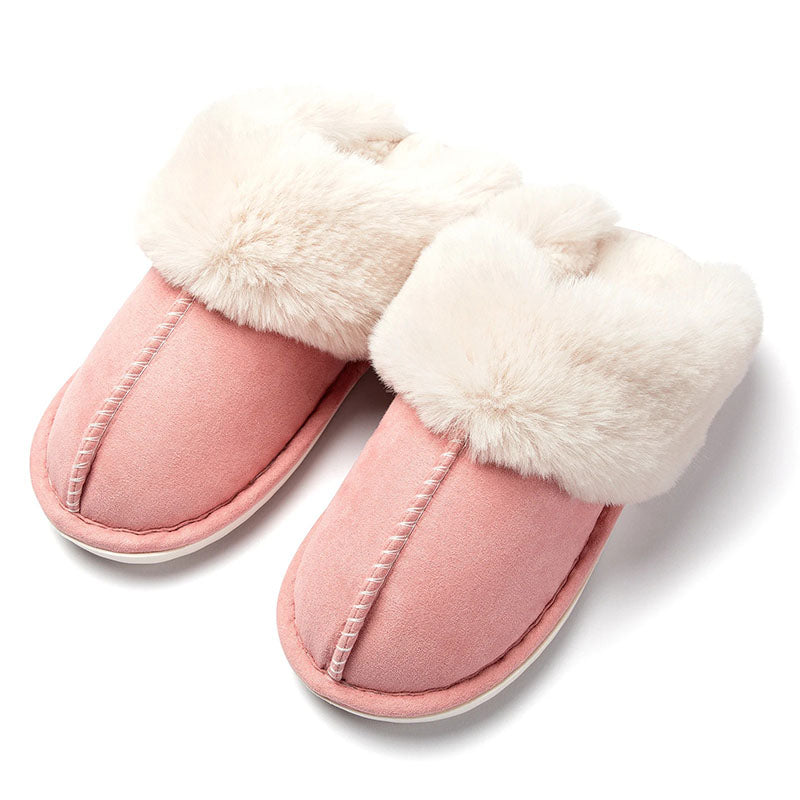Pantuflas cálidas con forro suave y suela antideslizante