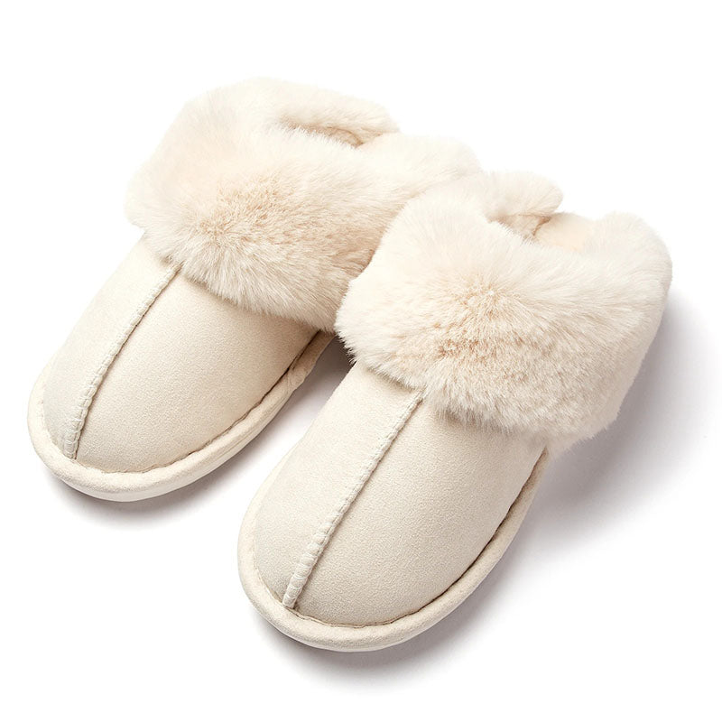 Pantuflas cálidas con forro suave y suela antideslizante
