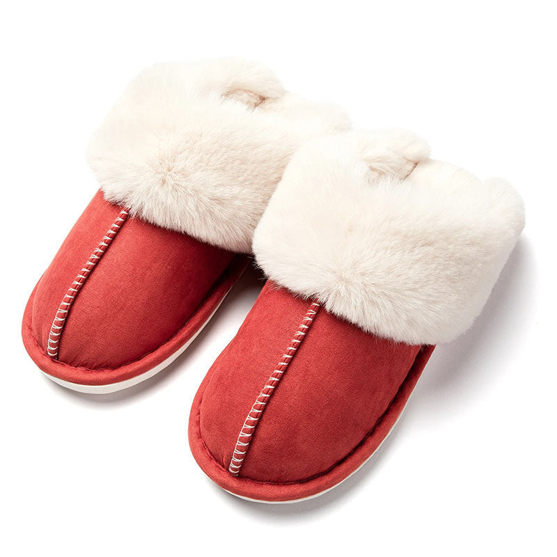Pantuflas cálidas con forro suave y suela antideslizante