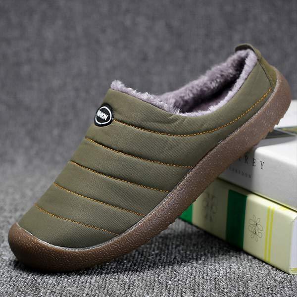 Pantuflas cómodas para hombre: con forro cálido para días de invierno