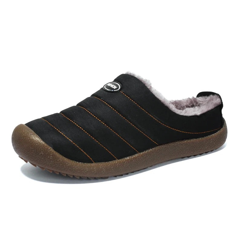 Pantuflas cómodas para hombre: con forro cálido para días de invierno