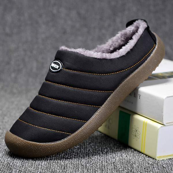 Pantuflas cómodas para hombre: con forro cálido para días de invierno