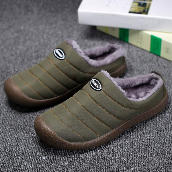 Pantuflas cómodas para hombre: con forro cálido para días de invierno