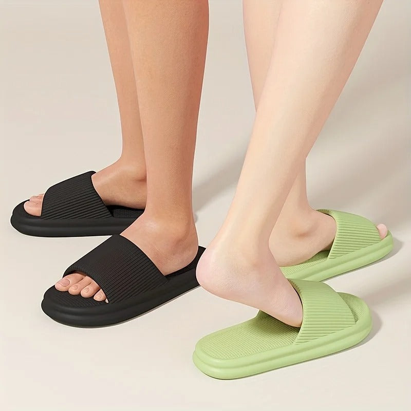Pantuflas con amortiguación de impactos