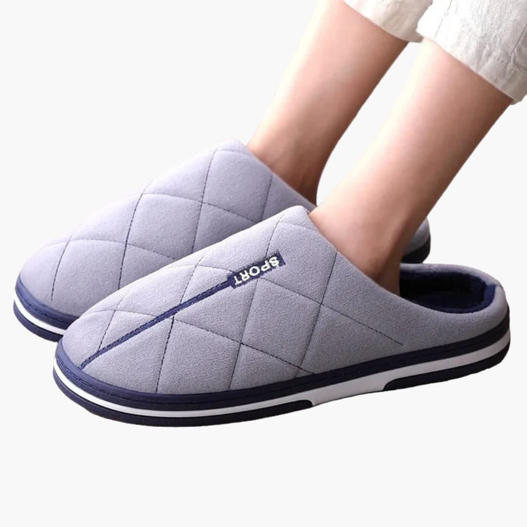 Pantuflas de casa para hombre con punta cerrada e interior acolchado