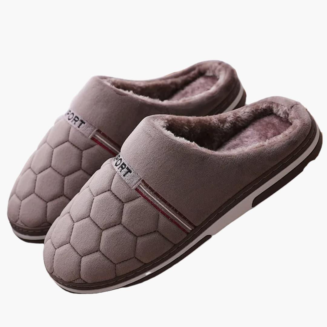 Pantuflas de casa para hombre con punta cerrada e interior acolchado
