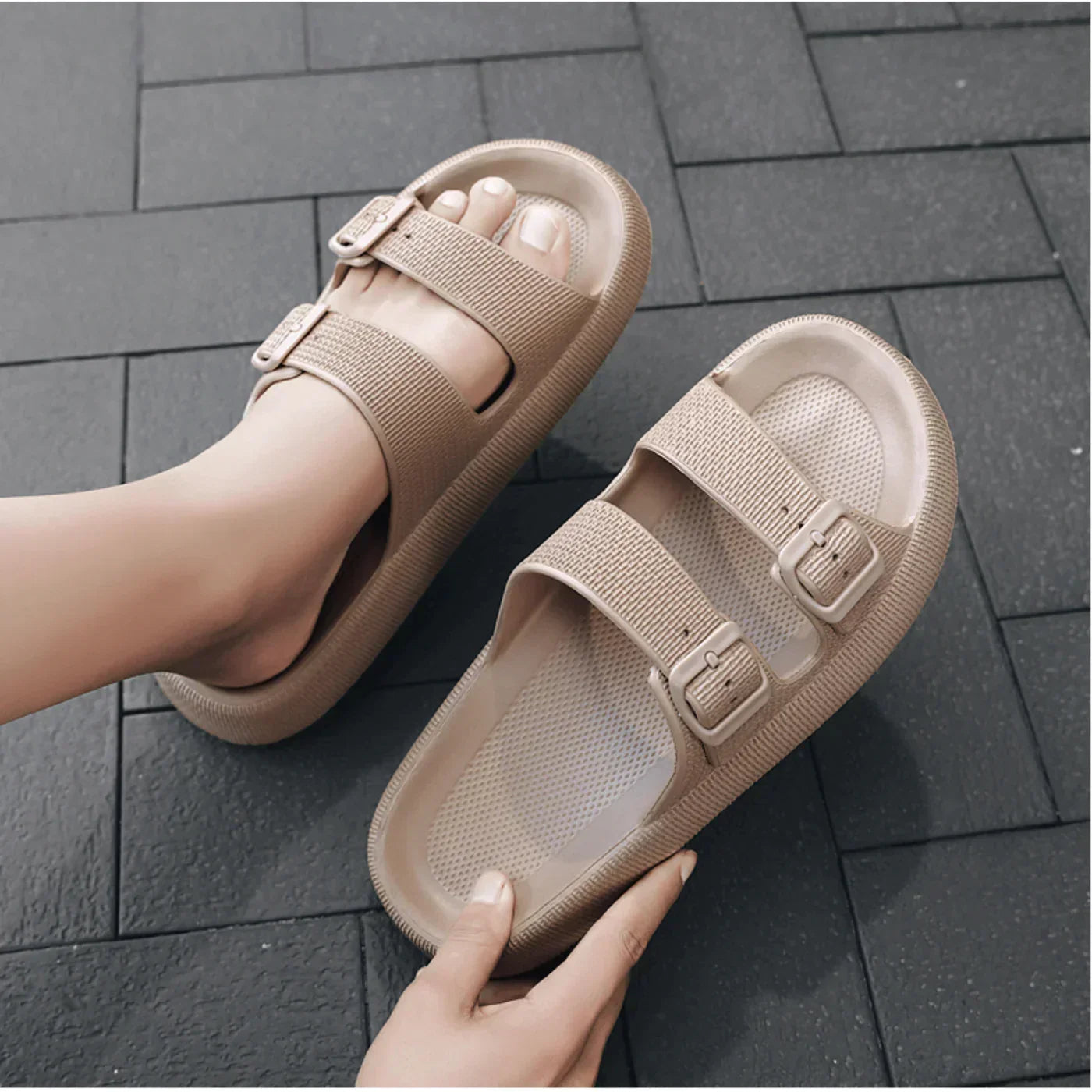 Pantuflas de pala ultrasuaves, ajustables y cómodas