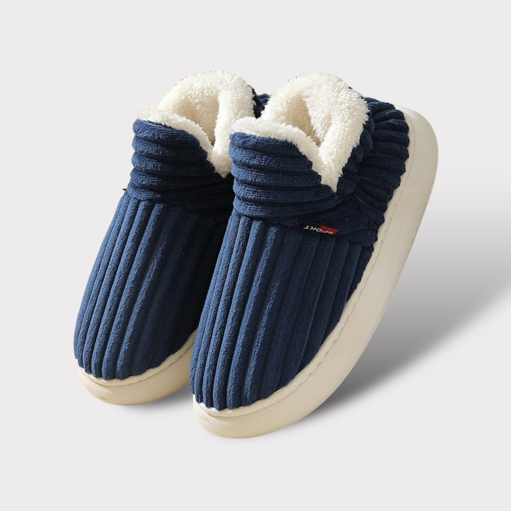 Pantuflas ergonómicas con pelo de diseño ultra cálido