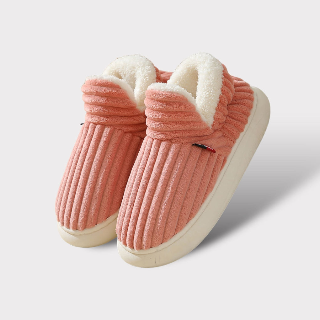 Pantuflas ergonómicas con pelo de diseño ultra cálido