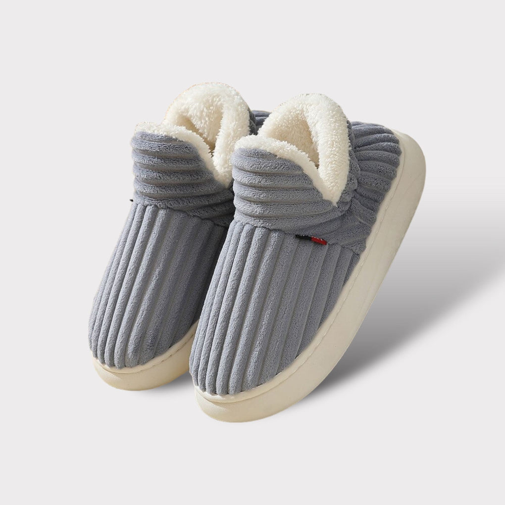 Pantuflas ergonómicas con pelo de diseño ultra cálido