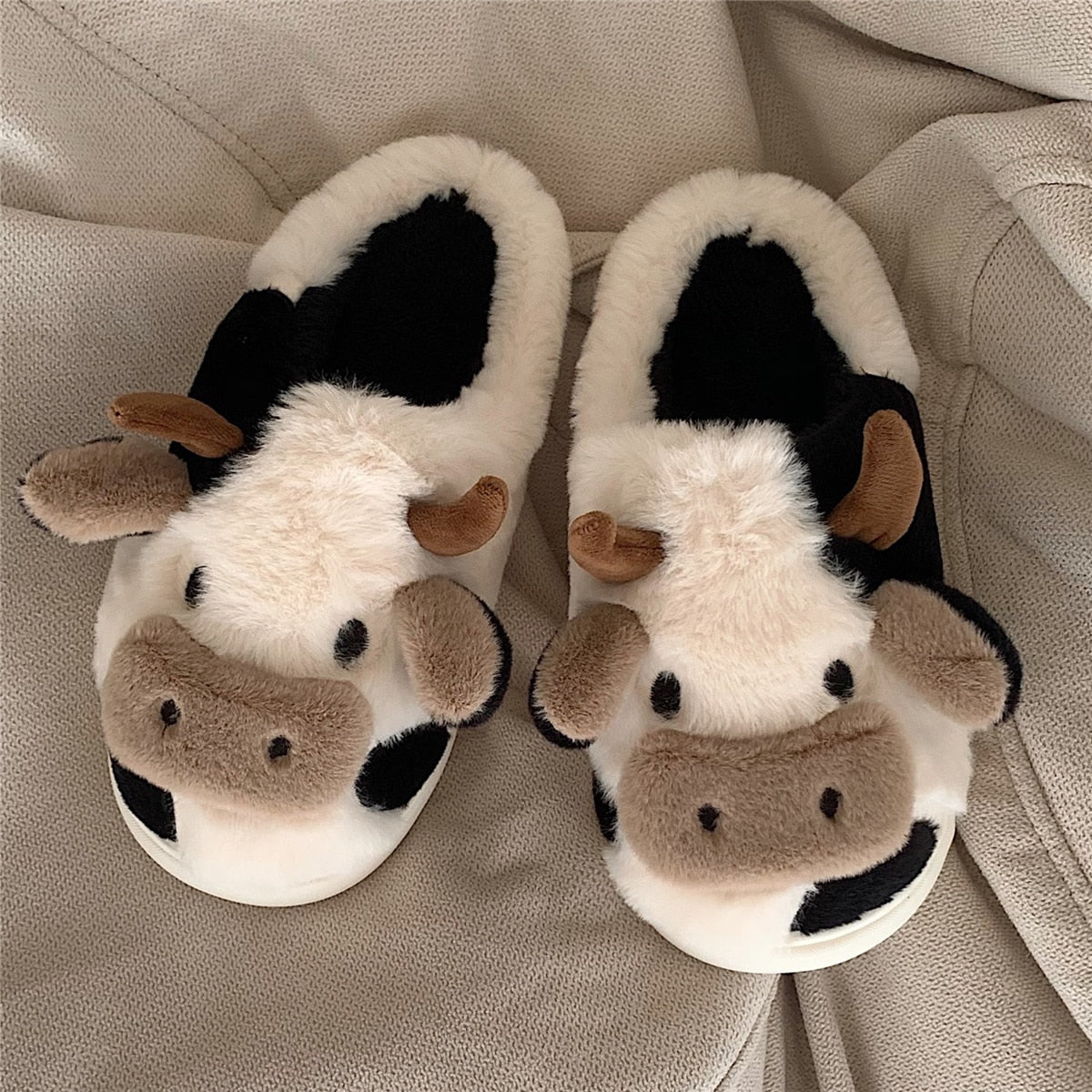 Pantuflas mullidas con diseño de animales