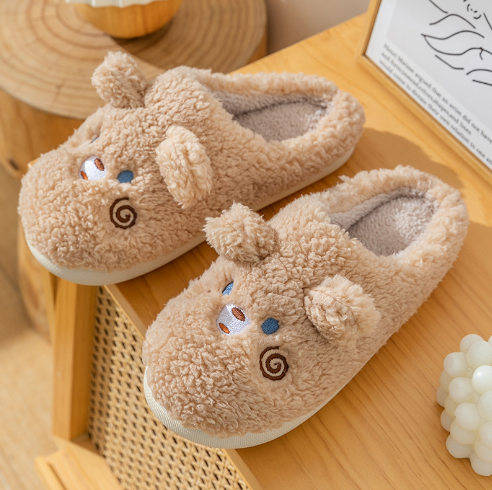 Pantuflas mullidas con diseño de animales
