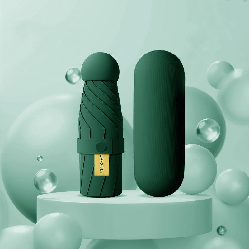 Paraguas plegable para mujer con protección UV y mecanismo innovador