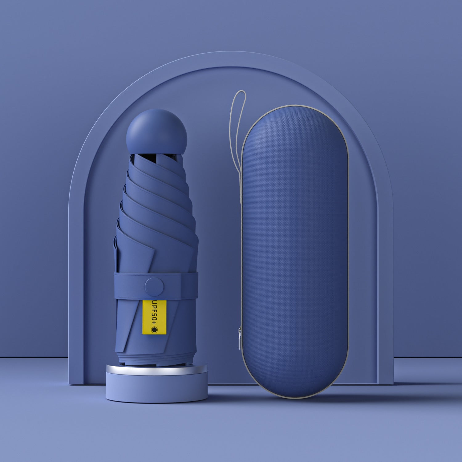 Paraguas plegable para mujer con protección UV y mecanismo innovador