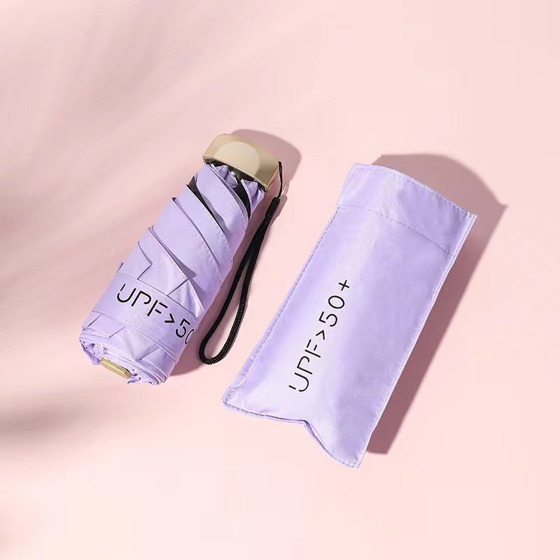 Paraguas plegable para mujer con protección UV y mecanismo innovador