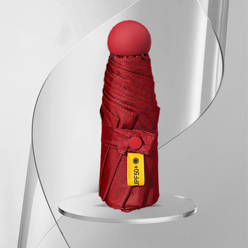 Paraguas plegable para mujer con protección UV y mecanismo innovador
