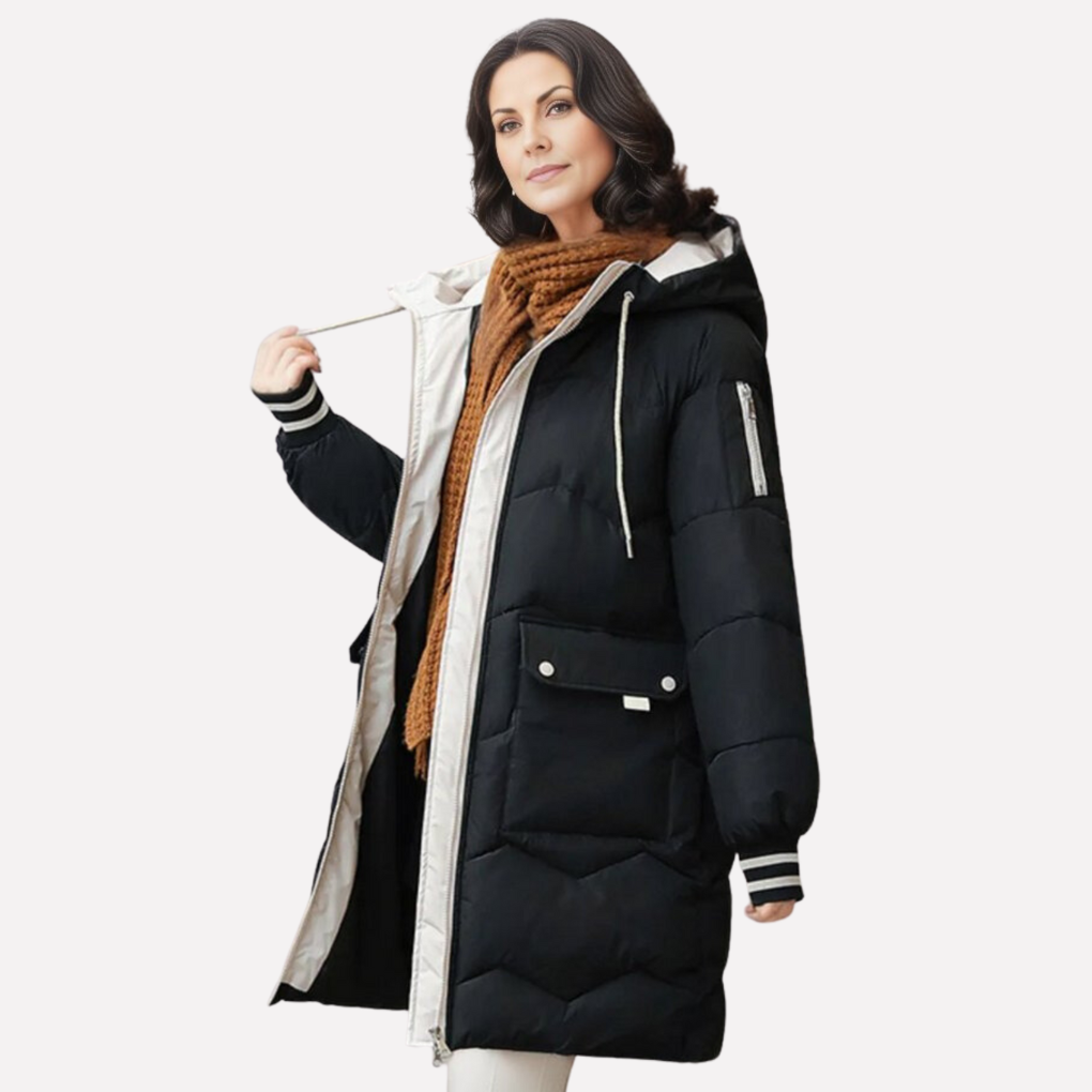 Parka de invierno cálida para mujer