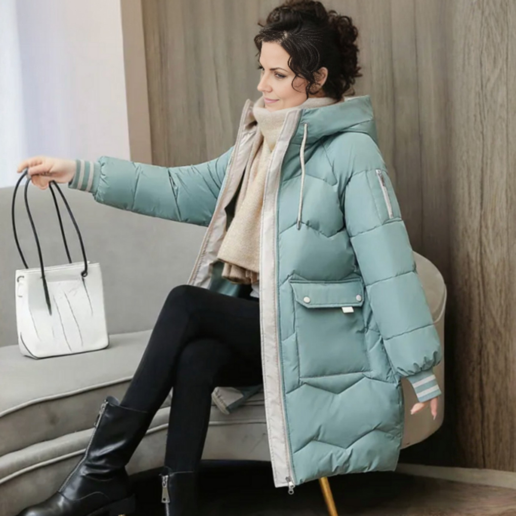 Parka de invierno cálida para mujer