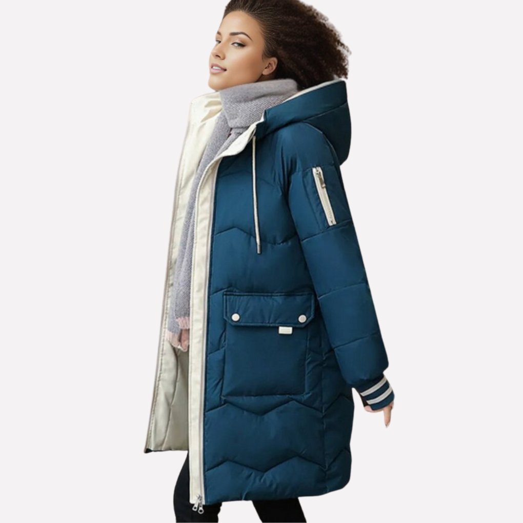 Parka de invierno cálida para mujer