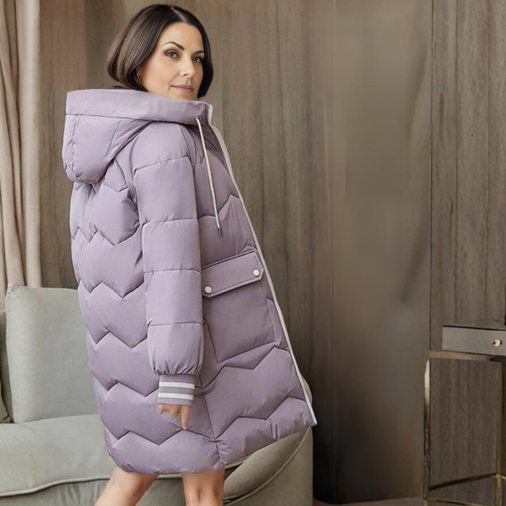 Parka de invierno cálida para mujer