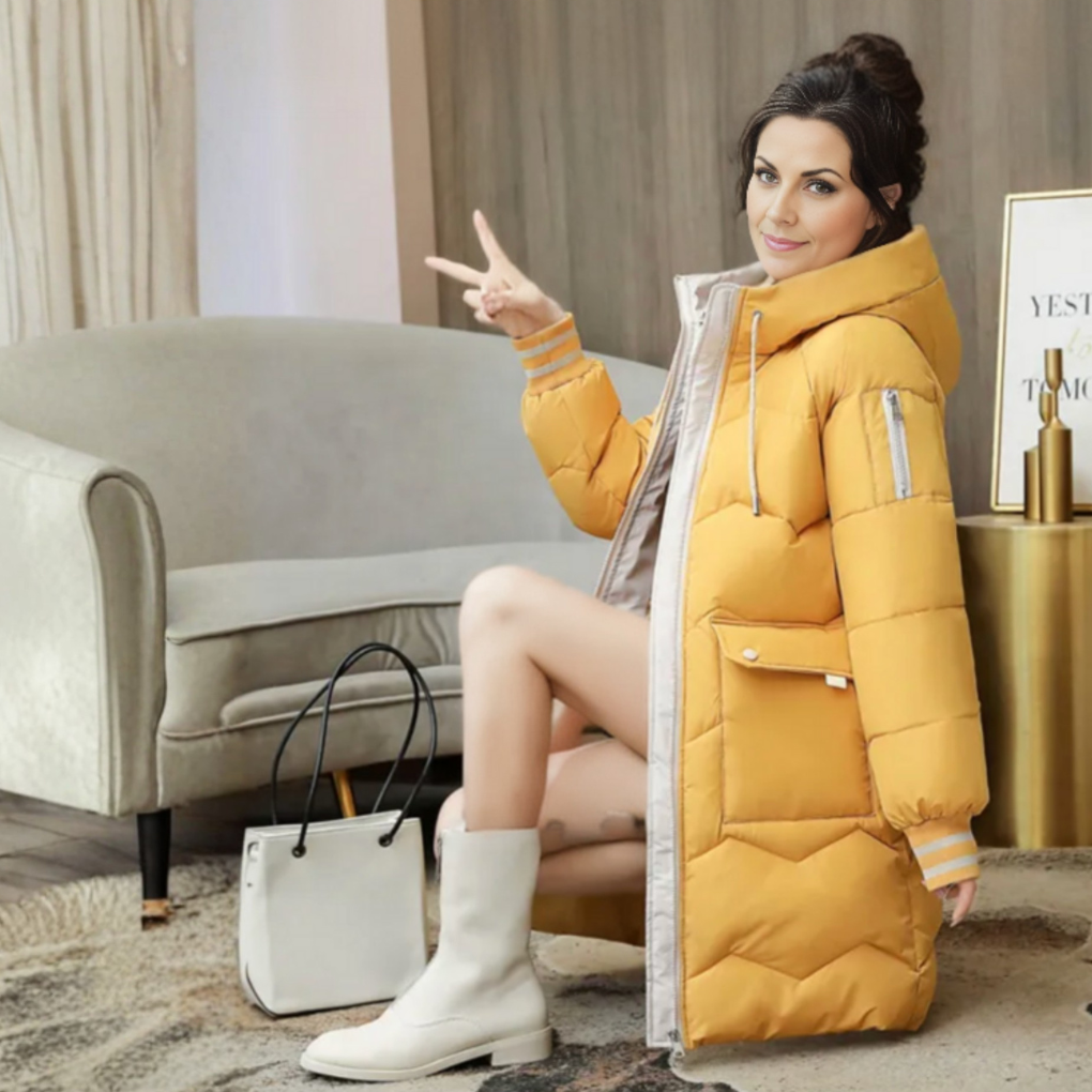 Parka de invierno cálida para mujer