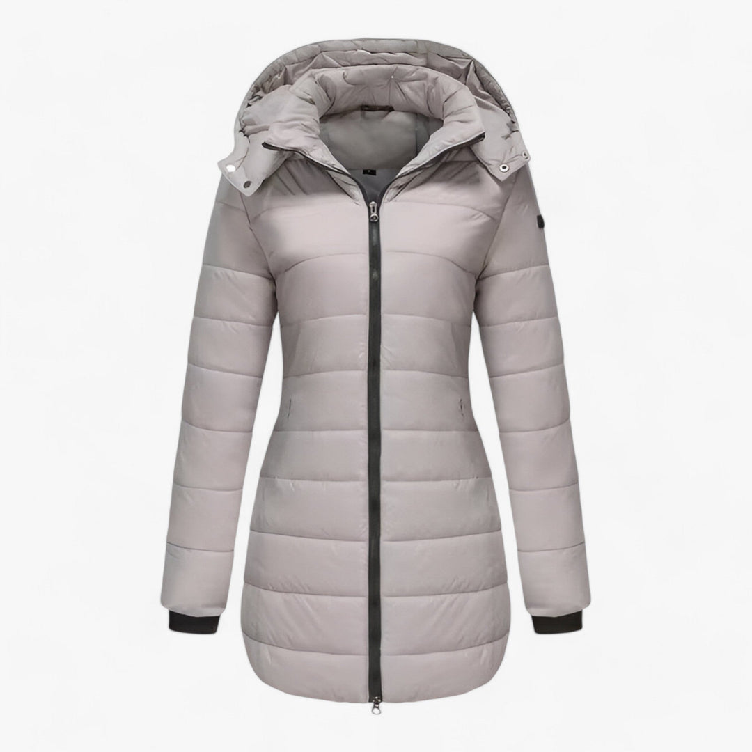 Parka larga aislada para mujer