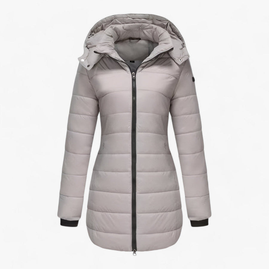 Parka larga aislada para mujer