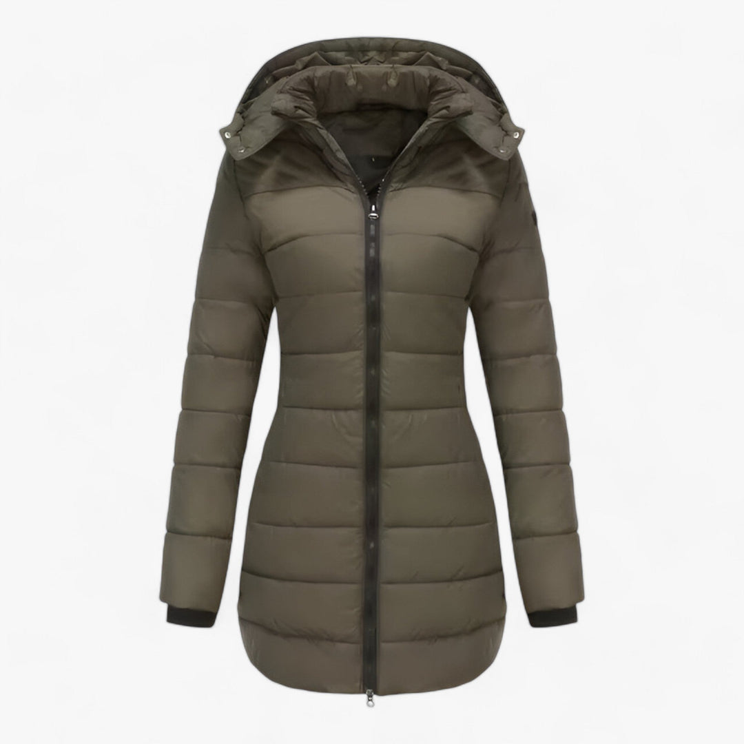Parka larga aislada para mujer