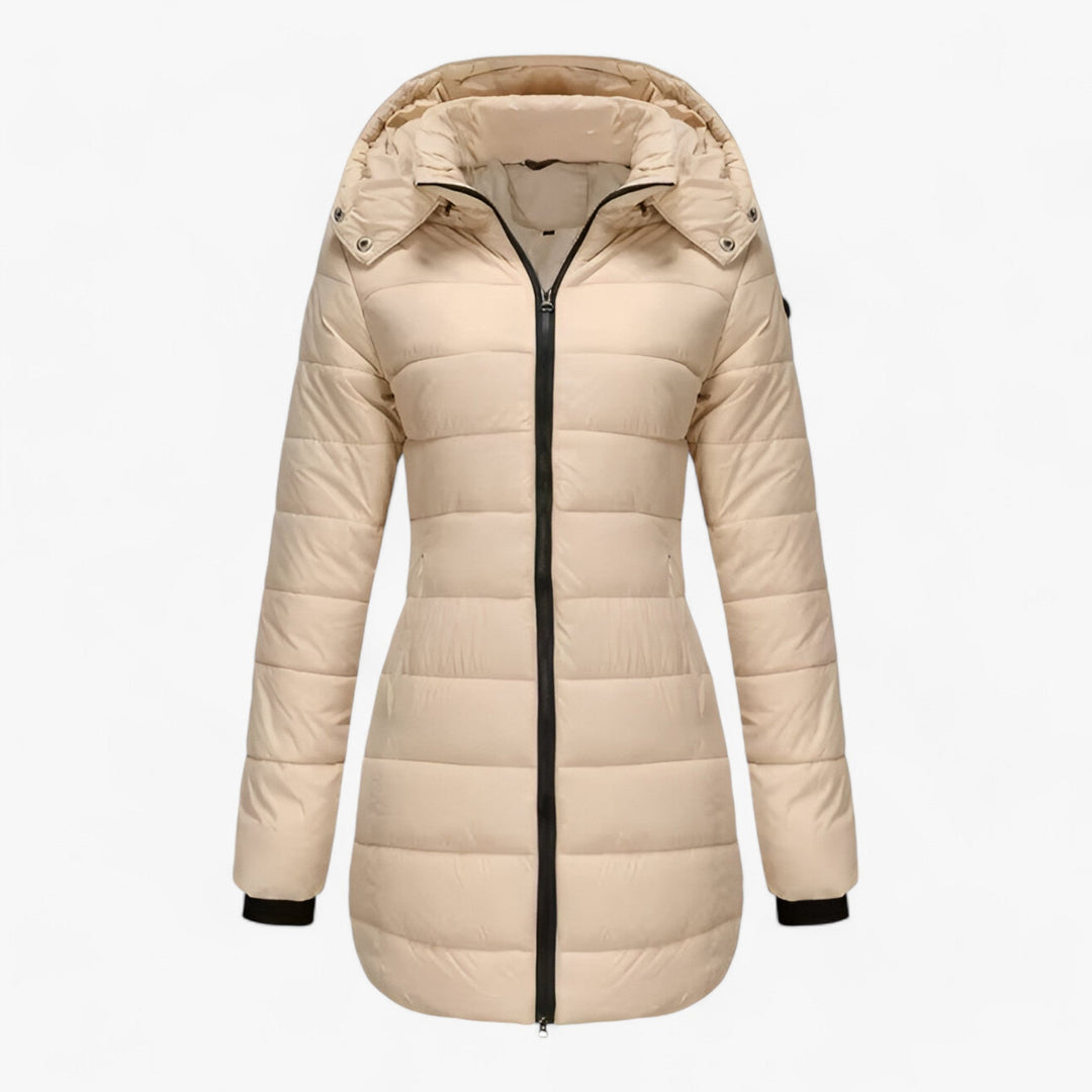 Parka larga aislada para mujer