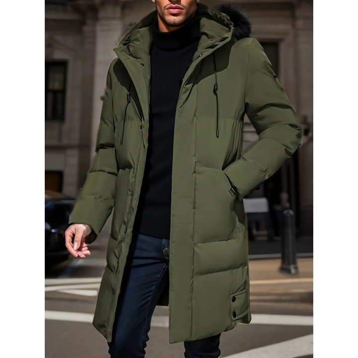 Parka larga y elegante para hombre