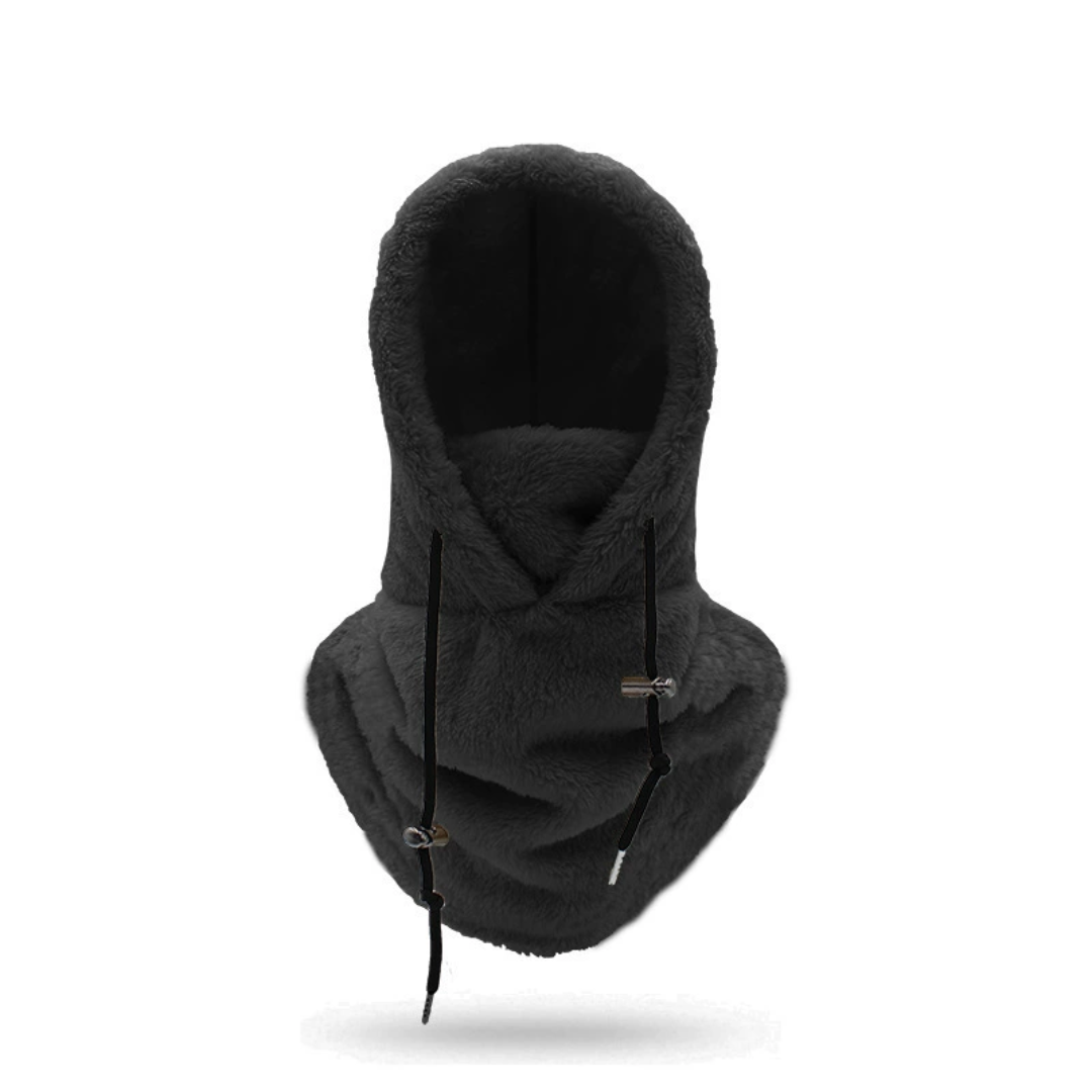 Pasamontañas con capucha de forro polar sherpa | Forro polar para protección de invierno y esquí