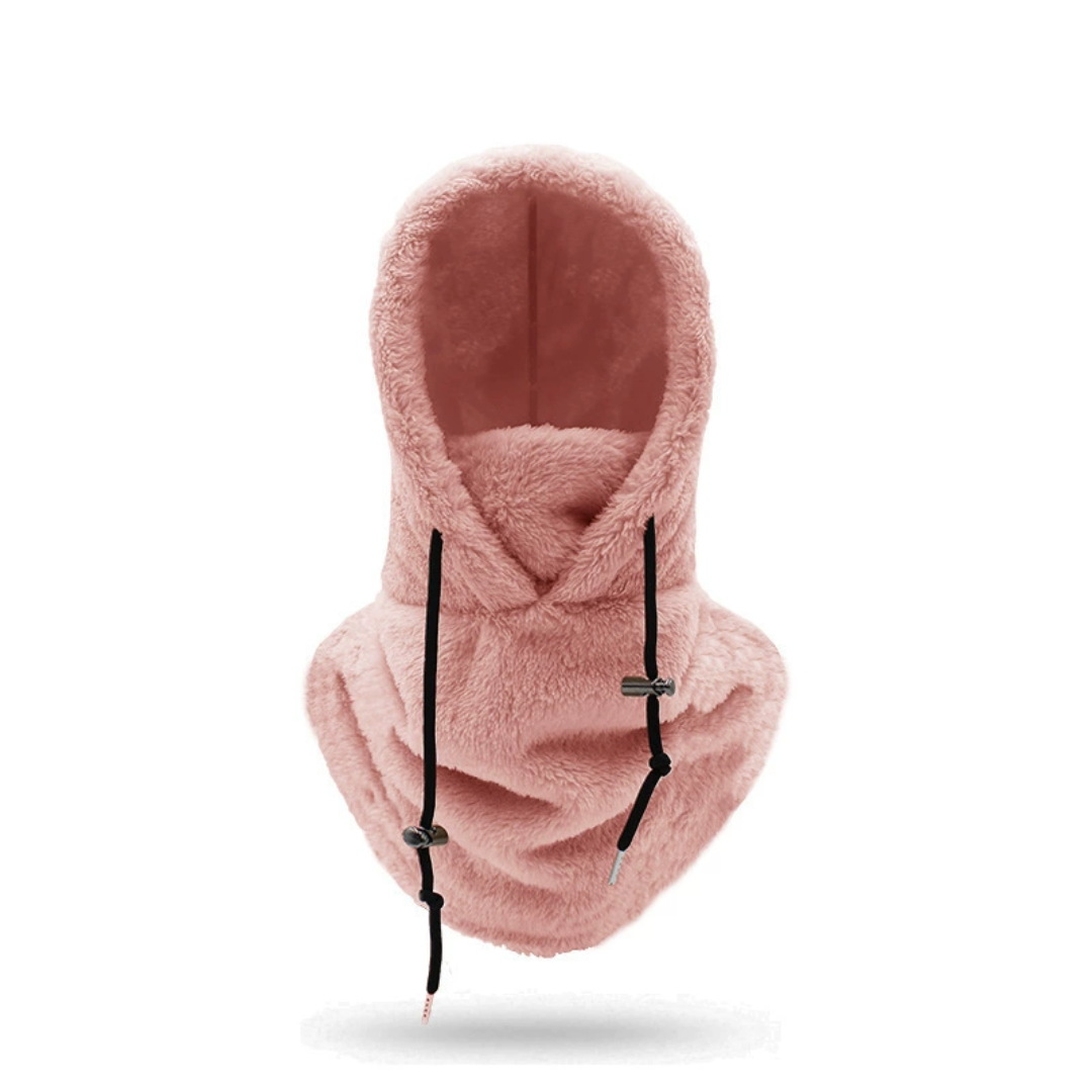 Pasamontañas con capucha de forro polar sherpa | Forro polar para protección de invierno y esquí