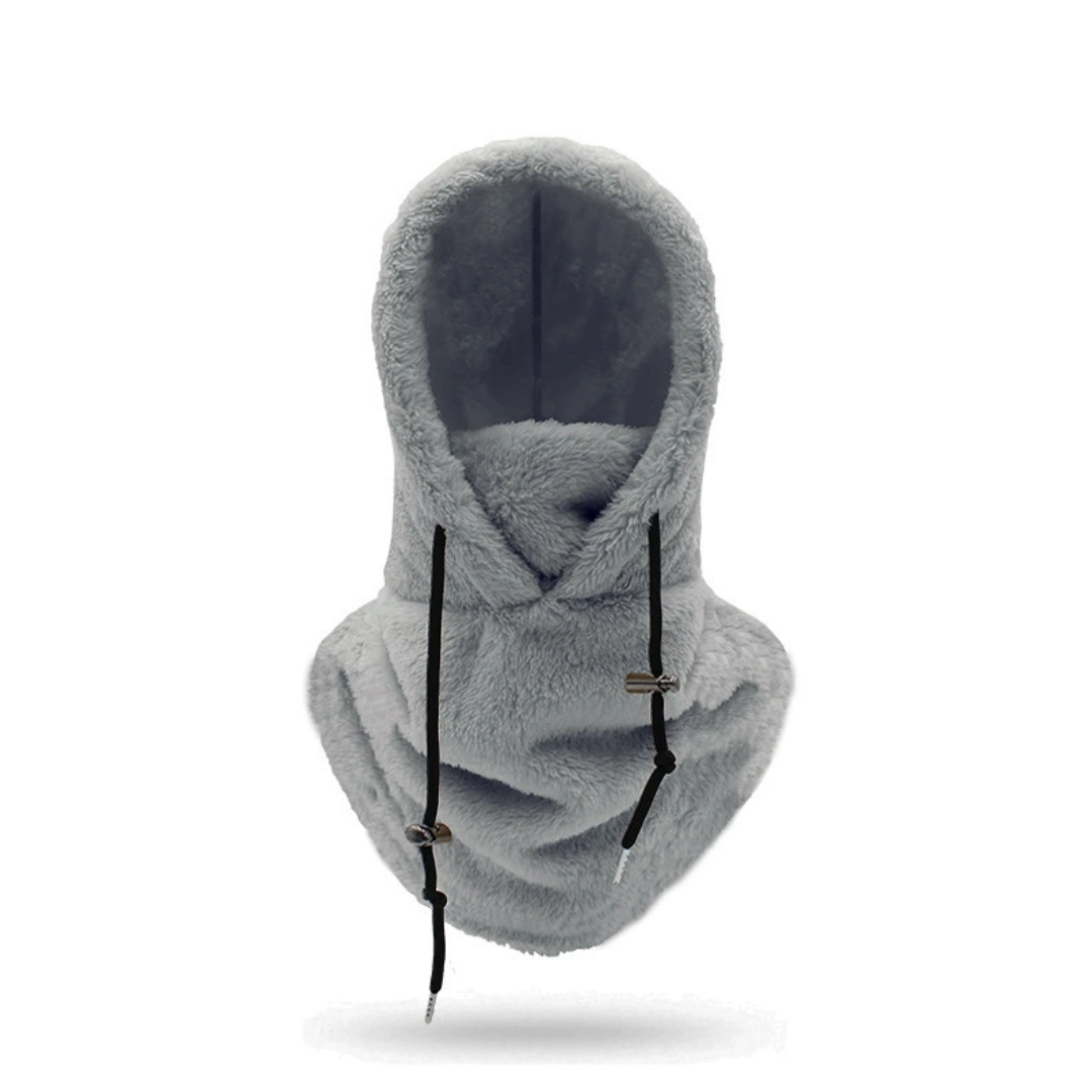 Pasamontañas con capucha de forro polar sherpa | Forro polar para protección de invierno y esquí