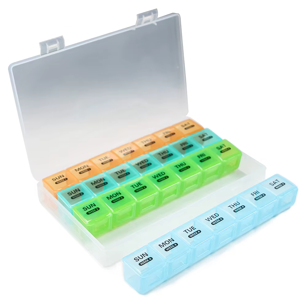 Pastillero Mensual de 4 Semanas con Dosis Diaria (4x7 Días)