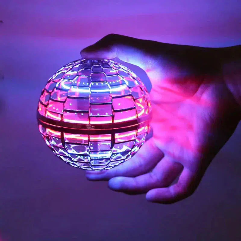 Pelota Voladora Flying Orb | Spinner Volador Aerodinámico con Efectos LED | Rotación de 360° y Función de Bumerán | Estructura Resistente y Carga Rápida USB