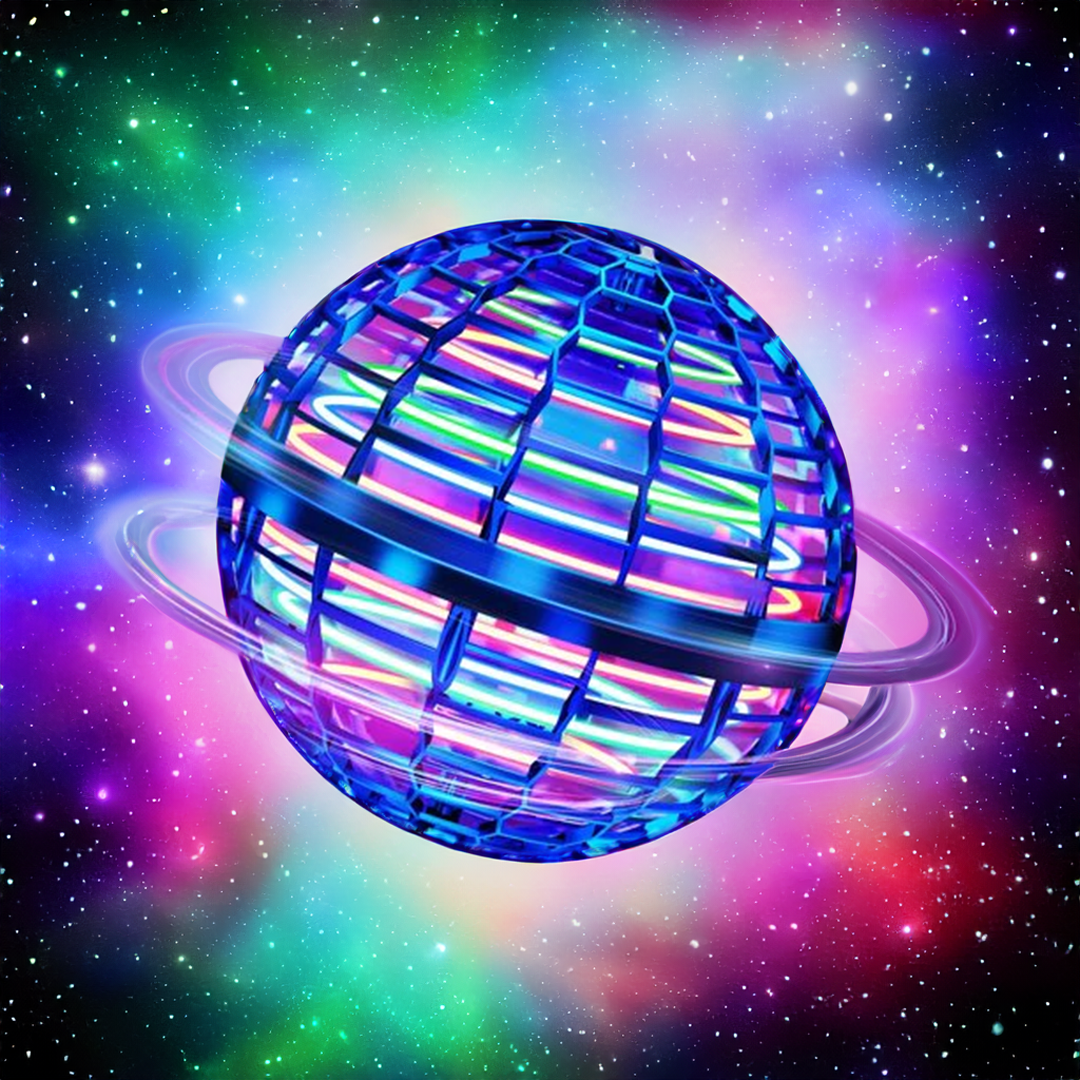 Pelota Voladora Flying Orb | Spinner Volador Aerodinámico con Efectos LED | Rotación de 360° y Función de Bumerán | Estructura Resistente y Carga Rápida USB