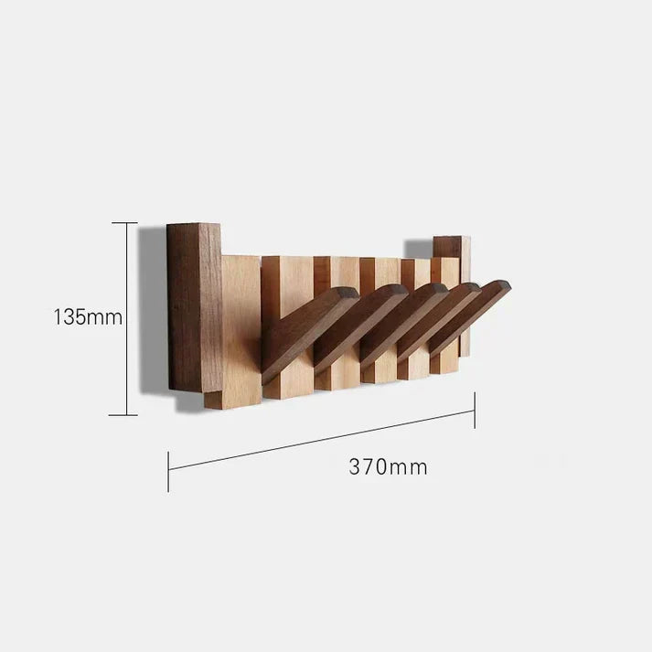 Perchero de pared de madera de alta calidad con diseño de piano