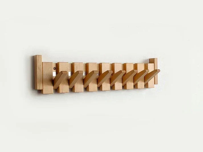 Perchero de pared de madera de alta calidad con diseño de piano