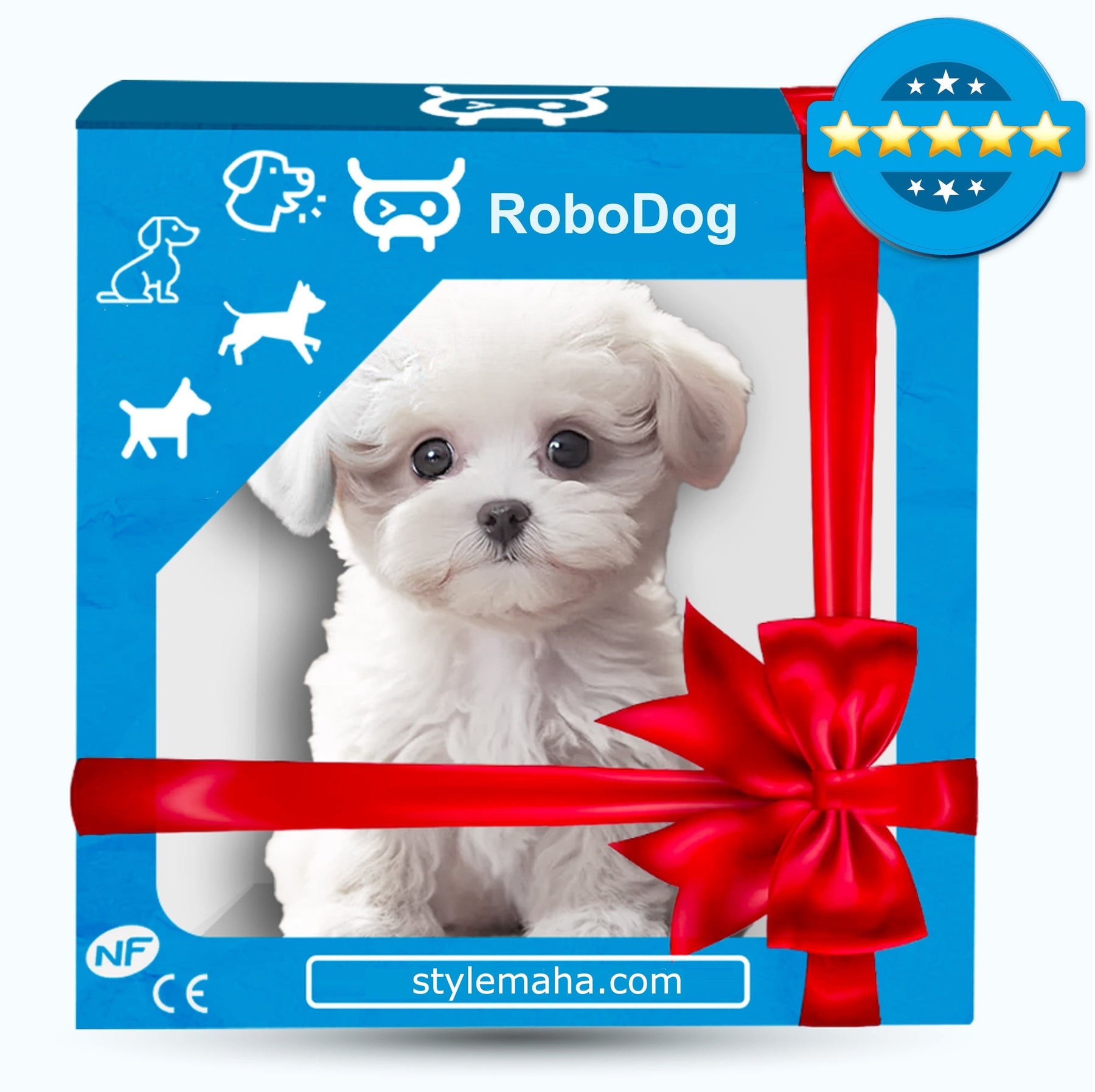 Perrito robot realista
