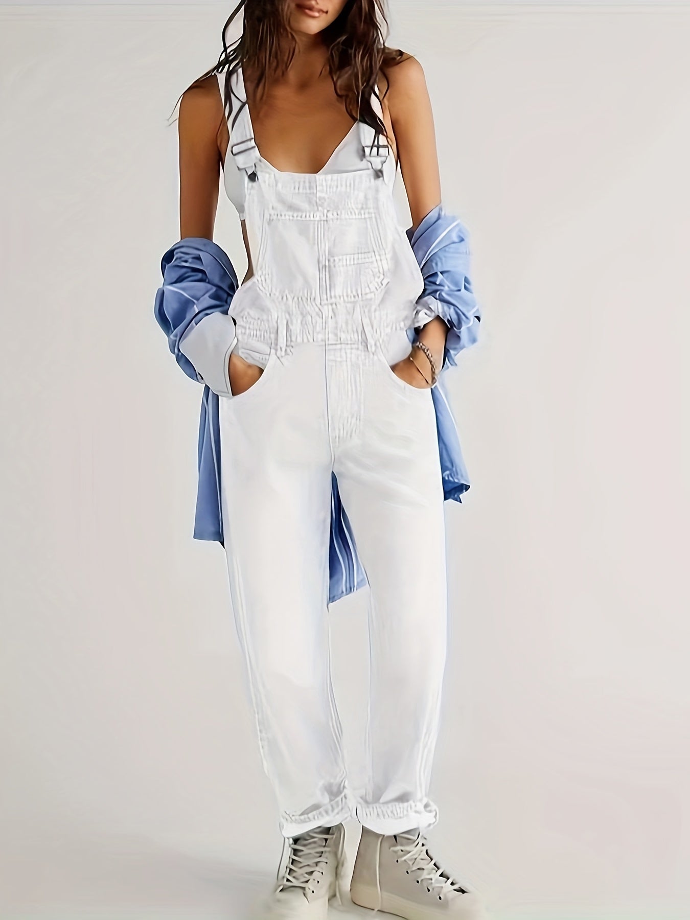 Peto denim para mujer – casual y estiloso para primavera, verano y otoño