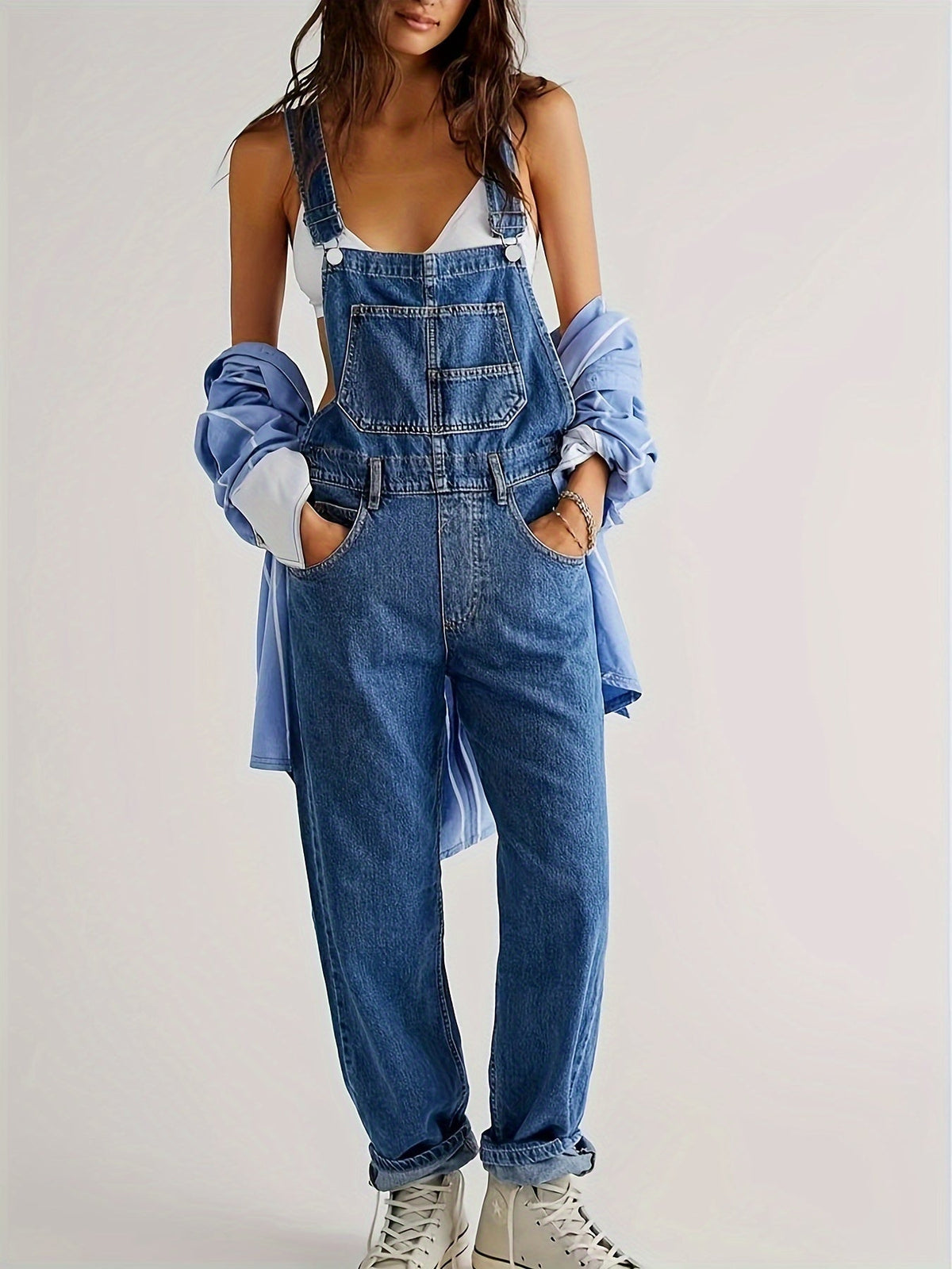 Peto denim para mujer – casual y estiloso para primavera, verano y otoño