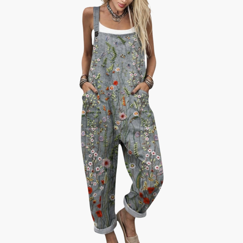 Peto estampado para mujer con tirantes ajustables